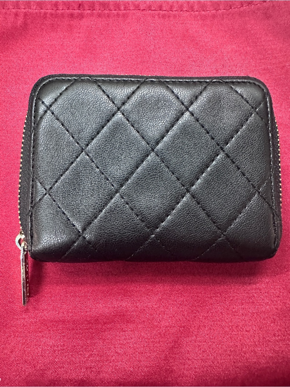 2017 CHANEL Black Quilted Leather Zip Wallet - Picture 2 of 11